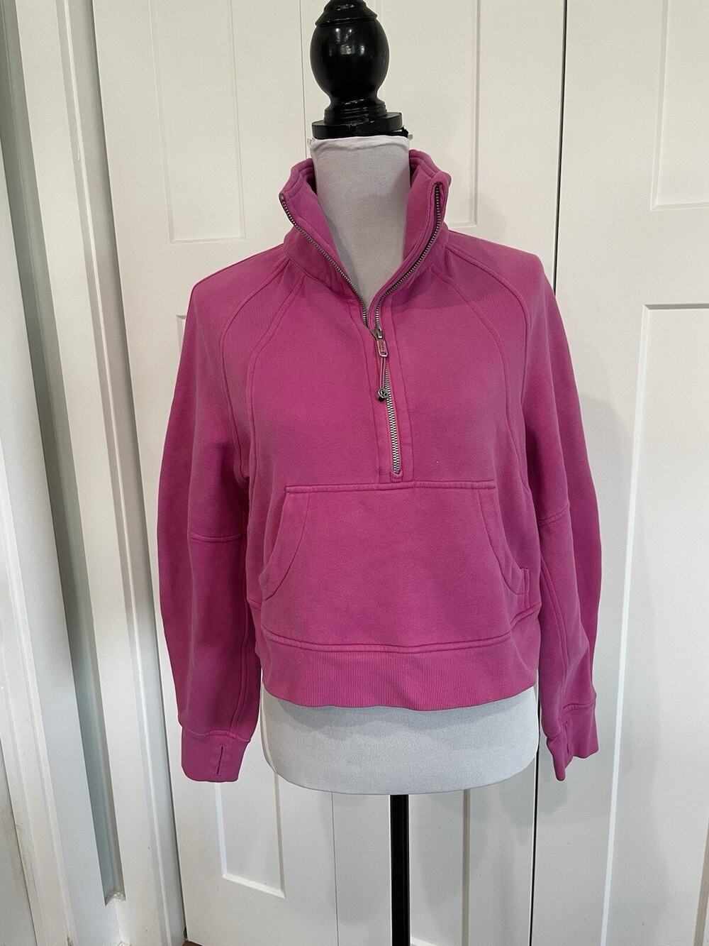 Lululemon Scuba Oversized Funnel Neck 1/2 Zip Pullover Pink XS/S